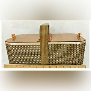 Vintage cosmopolitan hot basket bread warmer